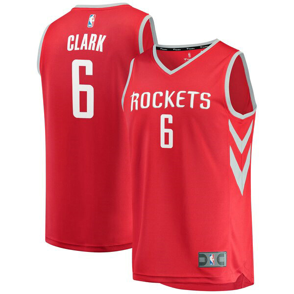 Maillot nba Houston Rockets Icon Edition Homme Gary Clark 6 Rouge